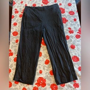 Black linen pants
